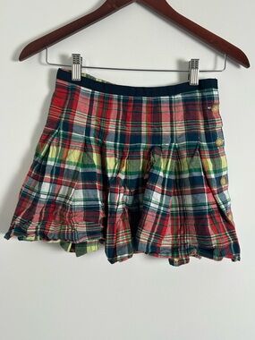 Polo Ralph Lauren Girls Pleated Plaid Skirt size 10
